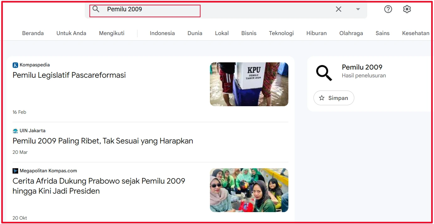 Cara Mencari Berita Lama di Google | Halaman Google News